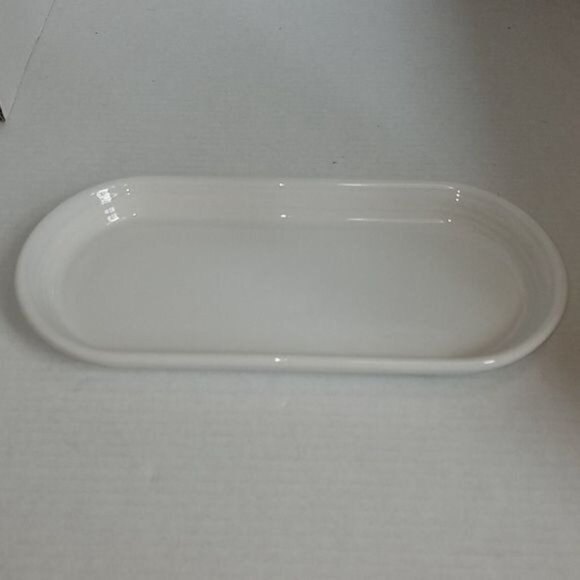 Fiestaware Fiesta CERAMIC Bread Tray Server Plater Dish Plate White - Picture 14 of 15